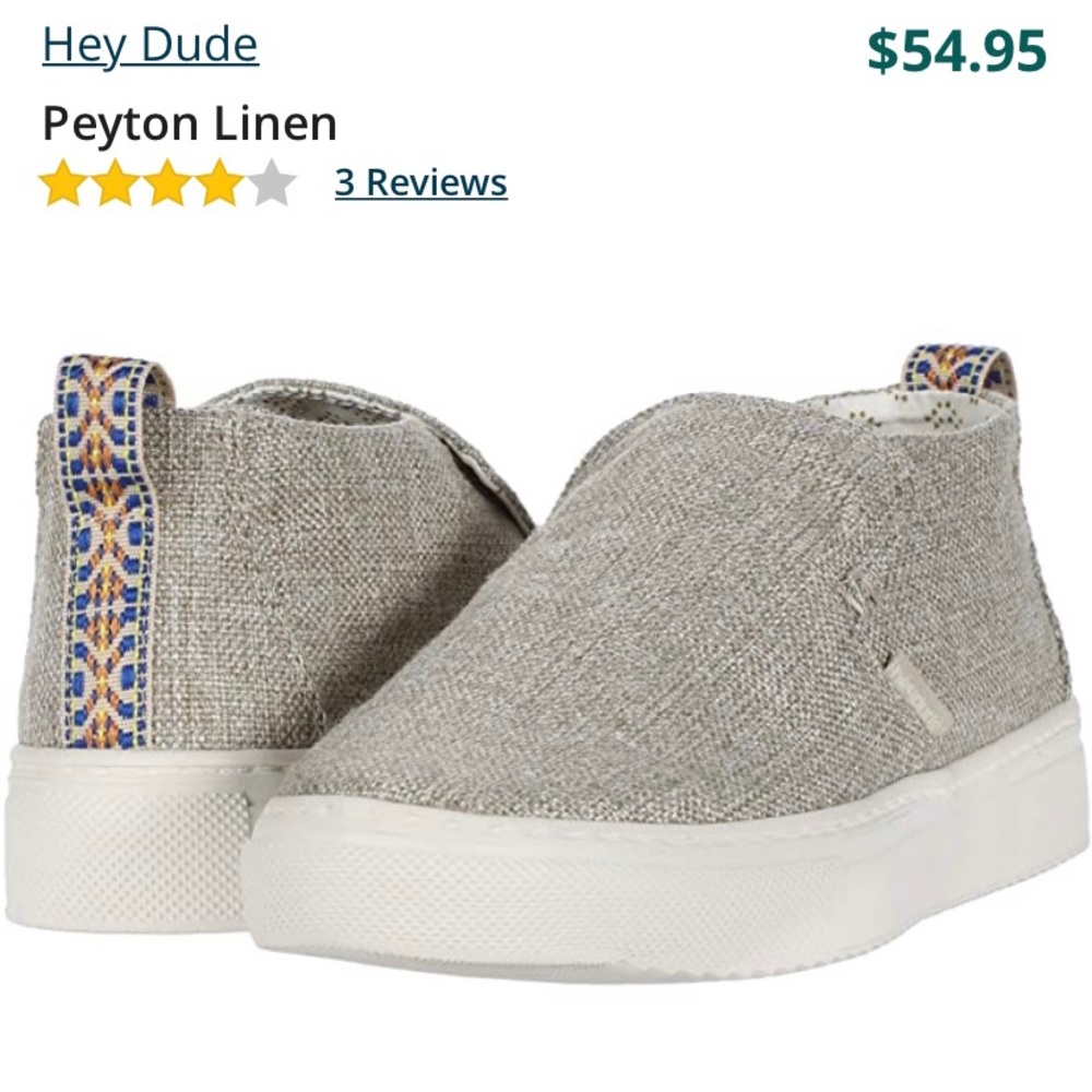 Hey Dude Peyton Linen in beige